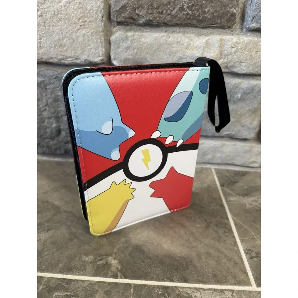 Pokémon Trading Card Binder - 4-Pocket Collector's Album with Wrist Strap 400
